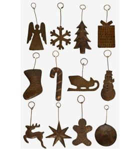 Adorno Navideño Moderno de Hierro Forjado Hecho a Mano con Diseño Personalizado para Decoración Navideña del Hogar - Product Image 4