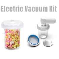 Scelleuse sous vide électrique sans fil pour bocaux Mason, kit de mise sous vide universel avec 2 tailles de scelleuses pour bocaux