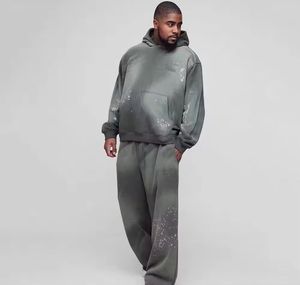 Ensemble survêtement personnalisé avec logo, survêtement tendance pour homme, streetwear, sweat-shirts et pantalons de jogging - Product Image 5