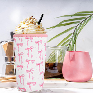 Reusable Neoprene Insulator Sleeve for Iced Coffee Cups Ice Cream Coolies sleeves - Product Image 4