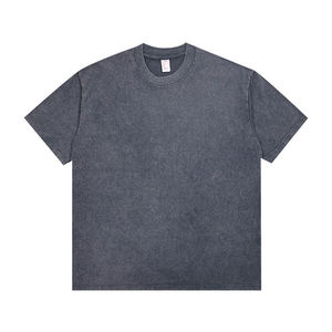 Camisetas Extra Grandes para Hombre, Personalizables, 280 g/m², 100% Algodón, Lavadas con Ácido, Fabricantes de Camisetas Lisas Personalizadas para Hombre - Product Image 5