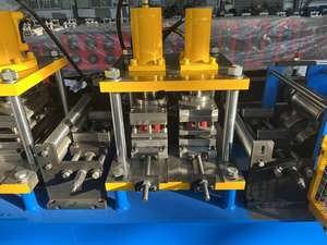 Automático HVAC Air <span class=keywords><strong>Duct</strong></span> Smoke Damper Frame Roll formando máquina - Product Image 3