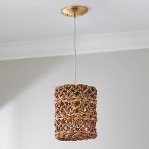 Lustre durable en jacinthe d'eau pendentif lightshades lustres tissés à la main pour les lumières de la chambre - Product Image 5