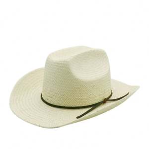 Sombrero de Paja de Verano con Flores Pequeñas y Frescas, Estilo Dulce, Protección Solar, Sombrero de Vaquero para Playa, Sombreros de Paja Transpirables de Hierba Natural - Product Image 1