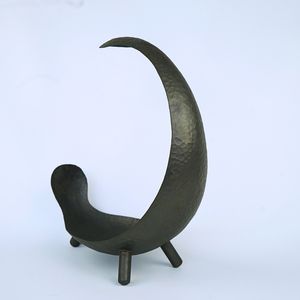 Elegante y moderno jarrón Ikebana de cobre hecho a mano tradicional japonés arreglo de flores decoración del hogar florero de Metal de exhibición Floral - Product Image 2