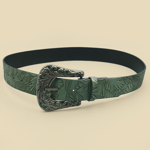 Fashionable Man or Women Genuine Leather Belt <b>Straps</b> Without <b>Buckle</b> - Product Image 2