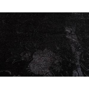 Tapis Azalea en laine et soie noué à la main, motif floral et abstrait, Pae-6126, rectangulaire, pour chambre et couloir, modèle de tapis de chambre, gris et noir - Product Image 3