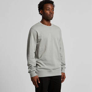 Vente en gros de pulls à col ras du cou de qualité supérieure pour hommes pulls à manches longues logo personnalisé teint dans un style uni pour l'hiver - Product Image 5