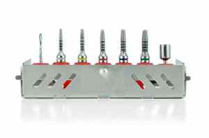 ชุดเครื่องมือขยายกระดูกขนาดเล็กสำหรับการปลูกถ่ายรากฟันเทียม ยกไซนัส และการผ่าตัดจัดฟัน ทำจากสแตนเลสเคลือบ MOL แบบใช้มือ - Product Image 4