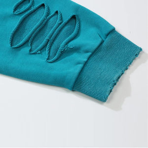 Sudadera con Capucha para Hombre de la Mejor Calidad, Estilo Desgastado, Térmica para Invierno, 100% Algodón, Felpa, Ropa Urbana, Teñido Digital Liso, Personalizada, Pakistán - Product Image 3