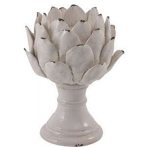 Escultura de alcachofa de cerámica, decoración de oficina de Metal, pisapapeles, esmalte blanco personalizado, escultura abstracta acabada, objeto artesanal - Product Image 2