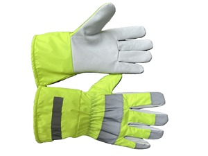 Guantes de cuero sintético antivibración para trabajo mecánico Guantes DE TRABAJO DE SEGURIDAD Guantes de alta visibilidad - Product Image 3