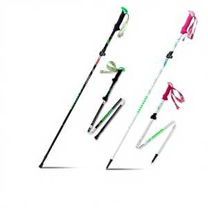 7075 Aviation Grade Aluminum Folding Trekking Pole Five Section Ultralight Z Pole Hiking <b>Stick</b> Portable <b>Walking</b> <b>Stick</b> - Product Image 1