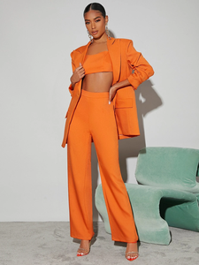 Fabricant professionnel Premium élégant magnifique magnifique simple poitrine femmes Blazers formel - Product Image 3