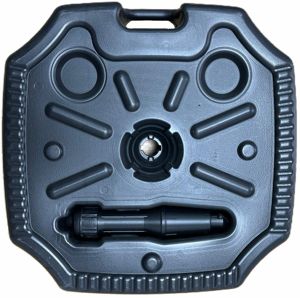 Base de drapeau en plastique de 32 cm |   Remplissable d'eau ou de sable - Product Image 2