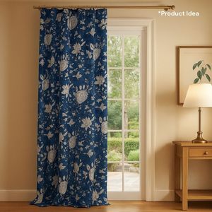 ผ้าฝ้าย100% พรีเมี่ยม sanganeri บล็อกมือพิมพ์ลายวินเทจช่างฝีมืออินเดียนุ่มระบายอากาศไม่เป็นพิษสีย้อมที่ยั่งยืน - Product Image 1