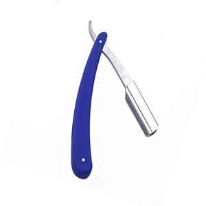 Maquinilla de afeitar de barbero con mango de madera Maquinilla de afeitar profesional para hombres con borde recto - Product Image 6