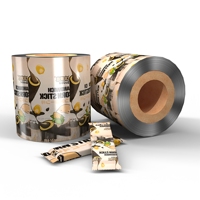 Film en rouleau laminé personnalisé en aluminium, emballage anti-humidité pour aliments, bonbons, biscuits, chips, gelée, nouilles