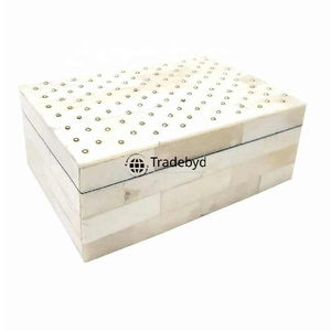 Caja organizadora de joyas con incrustaciones de resina para regalos especiales, decoración elegante y minimalista para el hogar, acento de Tradebyd - Product Image 5