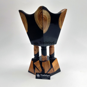 Diffuseur de Bakhoor en Résine de Bois Naturel, Artisanat, Brûleur d'Arômes de Qualité Supérieure, Anti-Odeur pour la Décoration de la Maison, du Bureau, Bien-être - Product Image 1