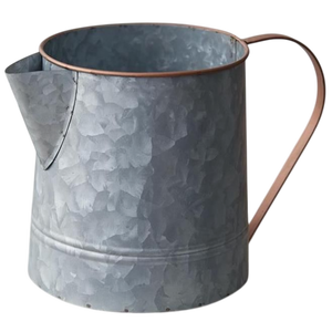 Handmade Modern Style Galvanized Metal Pitcher Vase Rustic Flower Holder for Artificial Flowers Home & <b>Garden</b> Decor - Product Image 5