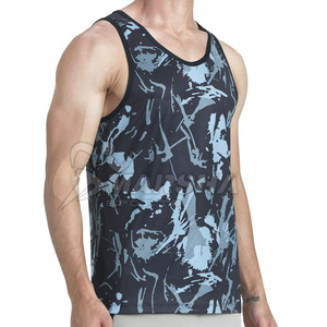 เสื้อกล้ามออกกำลังกายผู้ชายคุณภาพพรีเมียมขายดี ทรงเข้ารูป ใส่สบายสำหรับฤดูร้อน ขายส่ง บริการ OEM ราคาถูก - Product Image 4