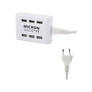 Multi caricatore 4.8 Ampere Micron 6 porta