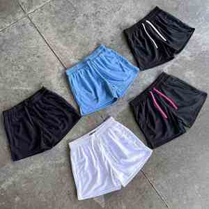 Buker Mesh <b>Short</b> Custom Logo Polyester Breathable,<b>Men</b> <b>5</b> <b>Inch</b> <b>Inseam</b> Double Layer Custom Mesh <b>Shorts</b> With Pockets - Product Image 1