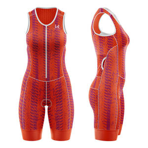 Customized Women's Plus Size <b>Cycling</b> Bib Shorts <b>Sets</b> Quick Dry Eco-Friendly 100% Polyester Elastic Interface Pad Customizable - Product Image 2