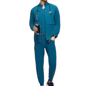 OEM Wholesale Comfortable Men's Nursing <b>Uniform</b> <b>Scrub</b> Jackets Custom Design High Quality Hospital Medical Needle Detection - Product Image 2