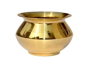 ทองเหลือง gangajal kalash/lota brass | Kalash สำหรับ pooja Temple gangajal lota (แพ็ค - Product Image 3