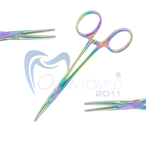 มอสกีโต้เฮโมสแตท  หลายสีเคลือบไทเทเนียมเรนโบว์  โอดอนทอมเมด 2011 ODM-25-160F ได้รับการรับรองมาตรฐาน CE ระดับ I สำหรับใช้ในโรงพยาบาล ขนาด 5 นิ้ว - Product Image 2