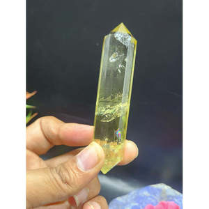 Citrine Vogel à double terminaison avec 12 faces, un symbole puissant d'abondance, de paix et de transformation - Product Image 5