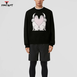 Cuello redondo personalizado de alta calidad para entrenamiento de invierno bordado impreso digital al por mayor para ejercicio - Product Image 3