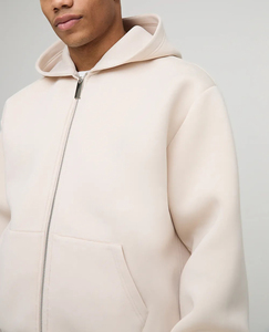 OEM/ODM Sweats à capuche à fermeture éclair sur mesure pour hommes Logo personnalisé sérigraphié Vêtements d'hiver Sweat à capuche pour hommes à fermeture éclair épais - Product Image 5