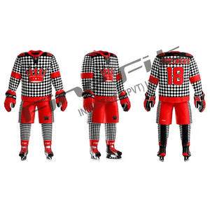 Durable Cotton Sublimated <b>Ice</b> Hockey Jersey OEM Custom Sports Uniform Wholesale High Quality Team Apparel Wear - Product Image 6