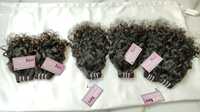 Meilleures ventes en Inde : Mèches de cheveux humains bruts non traités, Remy, bouclés naturels, 20 pouces, double trame machine, pour tressage en vrac