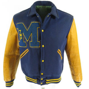 Patchs en chenille personnalisés de haute qualité Vestes universitaires Vestes Letterman pour hommes Logos brodés Vestes de baseball universitaire - Product Image 1