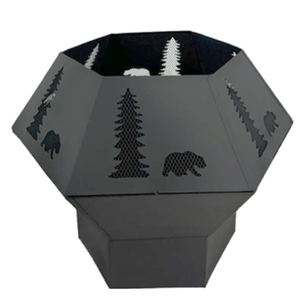 Foyer en métal durable et portable Chauffage extérieur parfait pour patio, jardin et rassemblements en plein air - Product Image 1