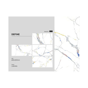 Carreaux en porcelaine de haute qualité 60 cm * 120 cm avec finition sculptée, design moderne pour les murs et les sols intérieurs, provenant d'exportateurs indiens - Product Image 5