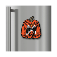 Maßgefertigte Halloween-Gummi-Kühlschrankmagnete Kürbiskopf PVC-Gummi-Kühlschrankmagnete Silikon-Gummi-Kühlschrankmagnete als Souvenir
