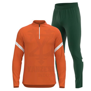Custom Design High Quality Men Winter Tracksuit Jogging Suit Two Piece Set Sports Training Soccer Wear 100% Cotton - Product Image 2