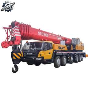 Grue mobile hydraulique Sany STC1000 d'occasion, 100 tonnes, flèche télescopique de 78,1 m, marque chinoise d'origine, faible nombre d'heures, certifiée CE - Product Image 1