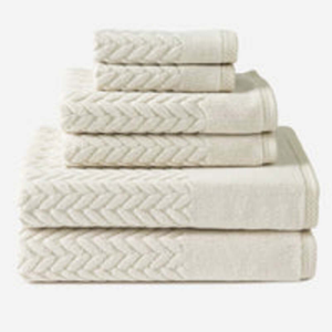 Juego de toallas de baño de algodón de lujo de 6 piezas de secado rápido, colores sólidos suaves y duraderos para hoteles, spas, baños, hechos en Turquía - Product Image 5