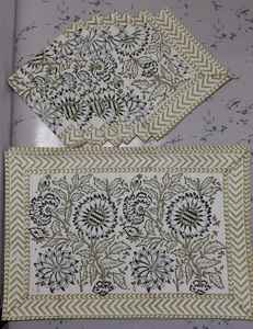 Serviettes 100% coton en bois imprimé à la main bloc impression doux coton tissus serviettes à manger couverture décor Table couverture serviettes - Product Image 4