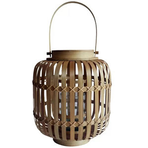 Mejor colección de bambú ratán linterna lámpara linterna portátil precio al por mayor para la decoración del apartamento - Product Image 2