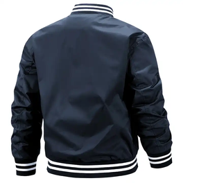 Veste de sport vintage orange pour homme, en coton fin sans col, de haute qualité, personnalisable avec broderie - Product Image 3