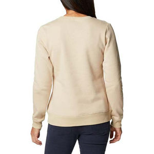 Mehroon-Sweat-shirt à col rond surdimensionné en coton brodé personnalisé pour femmes, coupe-vent, design uni - Product Image 2