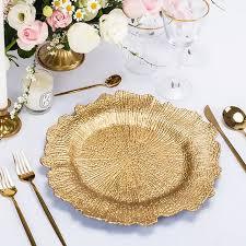 Elegant Gold Metal Mesh Design Round <b>Charger</b> Plates Food, Dessert <b>Charger</b> Plate Perfect for <b>Fast</b> Food Service Dinnerware Plates - Product Image 4