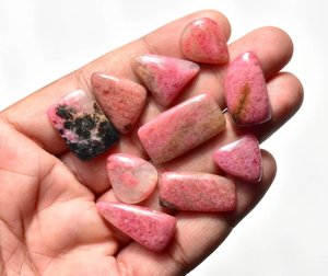 Cabujones de Rodonita rosa de buena calidad, piedras preciosas sueltas de Rodonita naturales al por mayor para hacer joyas - Product Image 4
